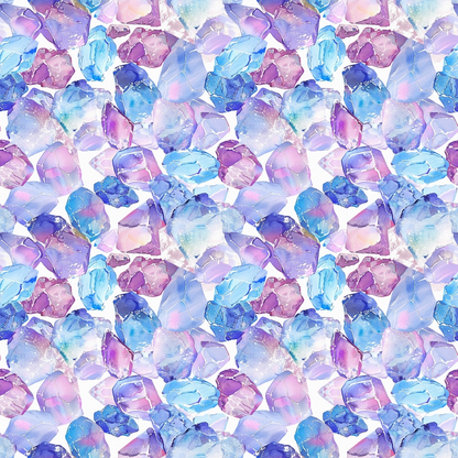 Opal Gemstone Pattern 9 Quilting Cotton Fabric