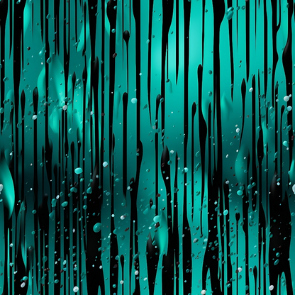 Dripping Turquoise Liquid Pattern 2 Quilting Cotton Fabric