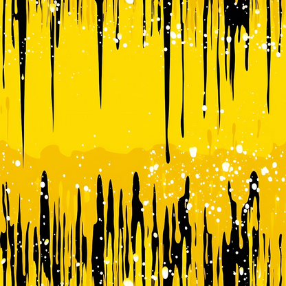 Dripping Yellow Liquid Pattern 5 Quilting Cotton Fabric