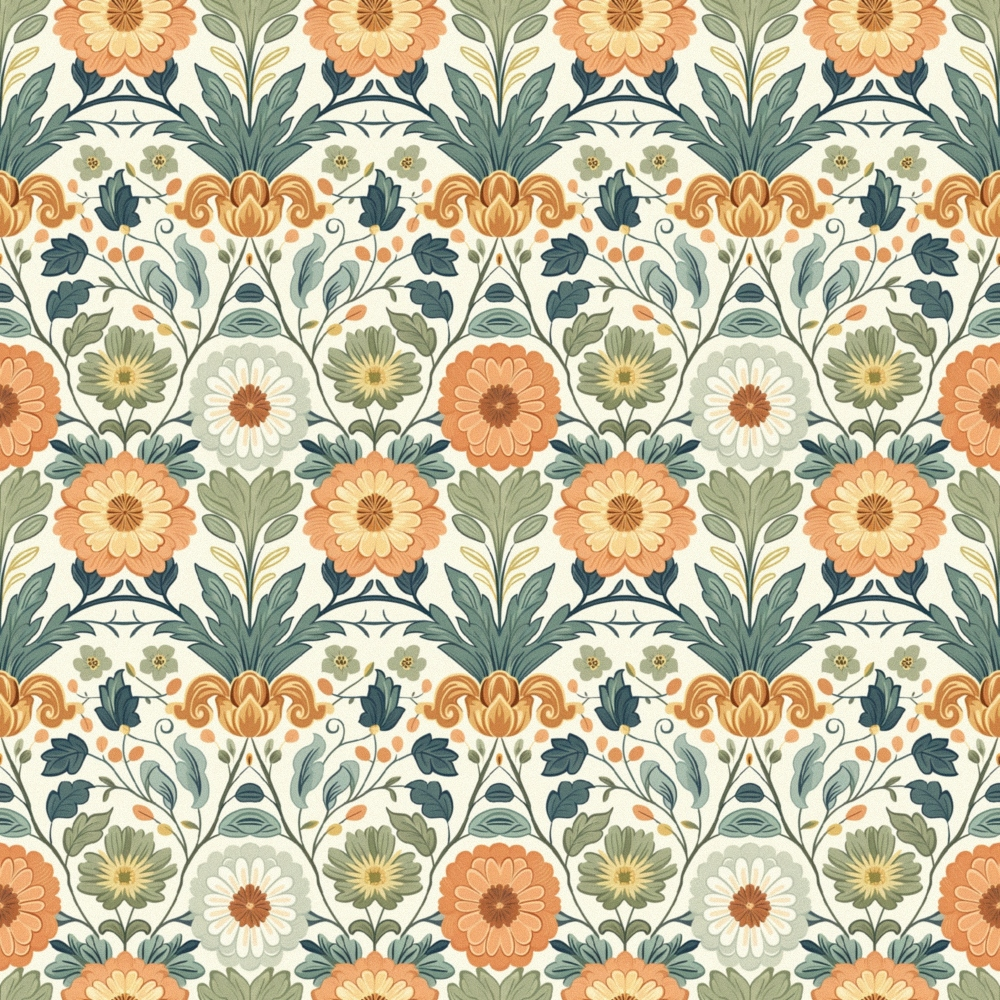 Heritage Garden Pattern 4 Quilting Cotton Fabric