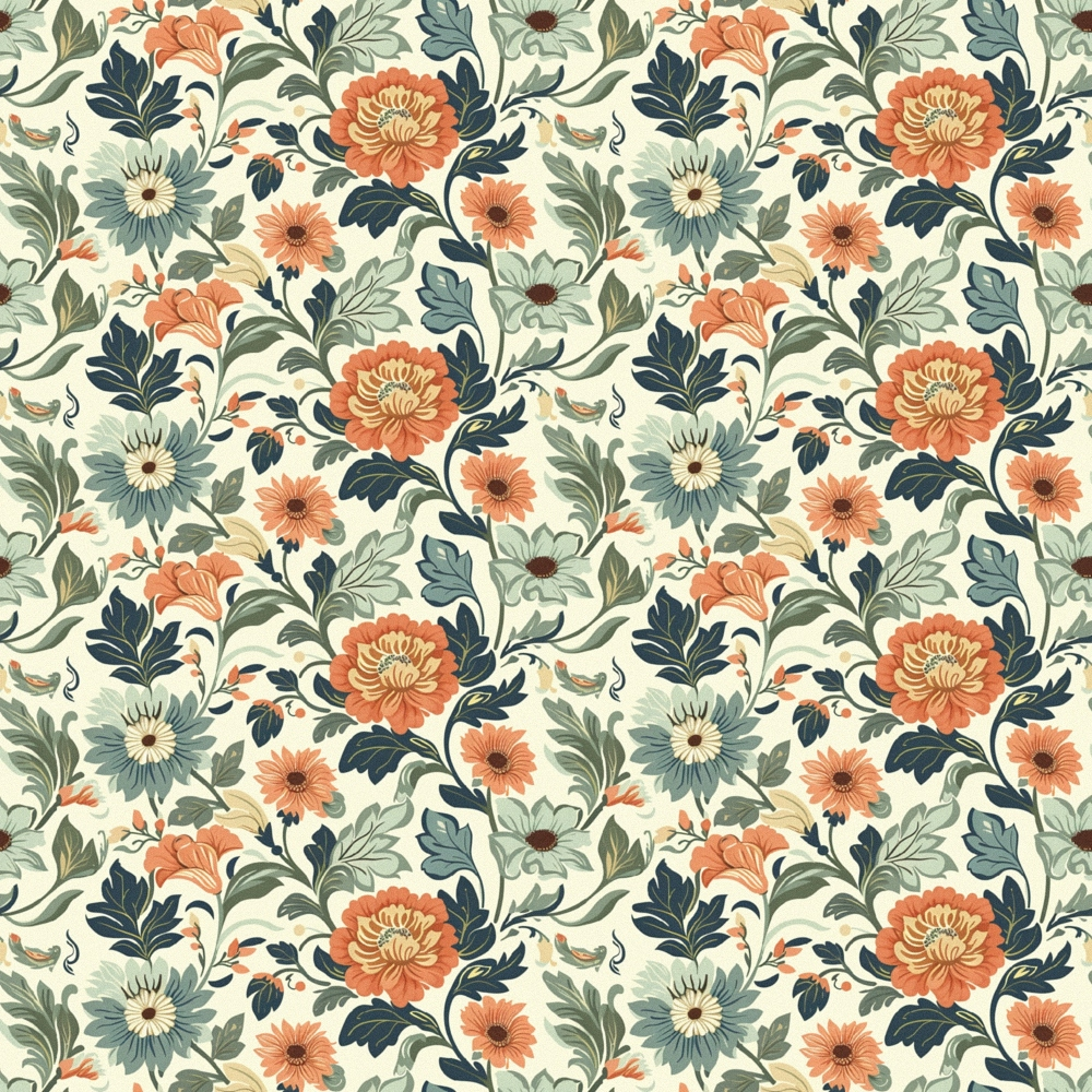 Heritage Garden Pattern 10 Quilting Cotton Fabric