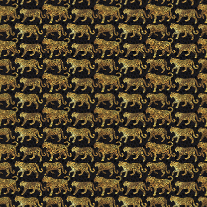 Golden Leopards Quilting Cotton Fabric