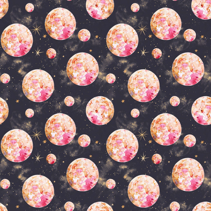 Solar System Pattern 11 Quilting Cotton Fabric