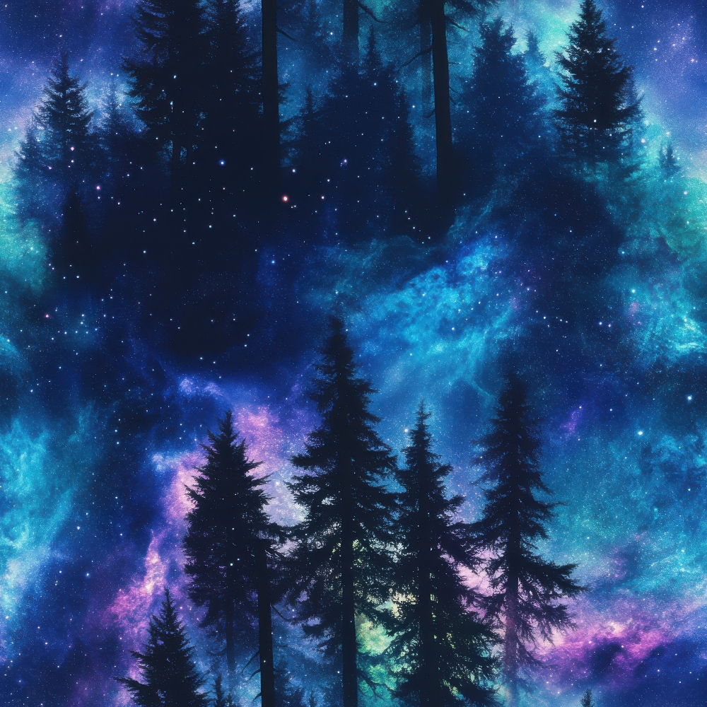 Starry Night Sky Pattern 19 Quilting Cotton Fabric