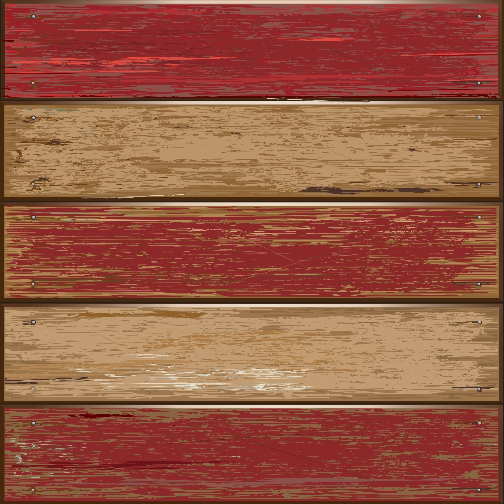 Old Barn Red Color Wooden Texture Quilting Cotton Fabric