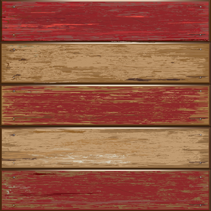 Old Barn Red Color Wooden Texture Quilting Cotton Fabric