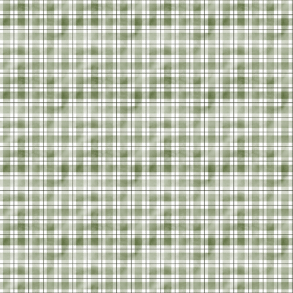 Watercolor Lumberjack Plaid Pattern 42 Quilting Cotton Fabric