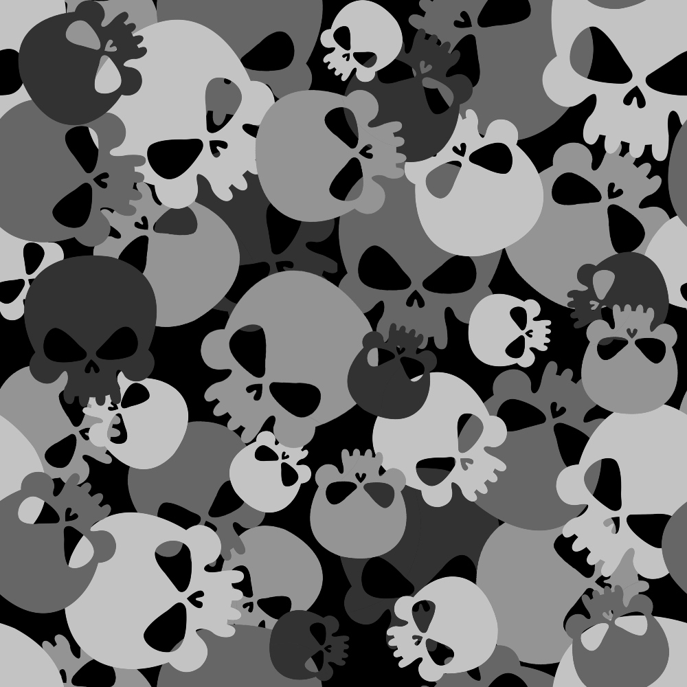 Skull Camouflage Pattern 1 Quilting Cotton Fabric