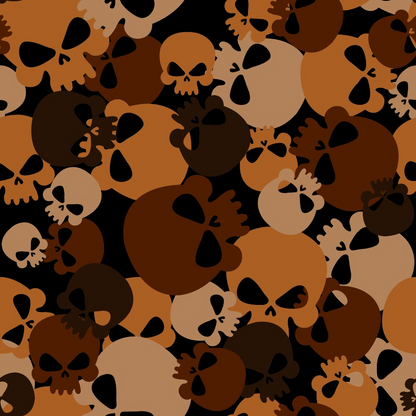 Skull Camouflage Pattern 2 Quilting Cotton Fabric