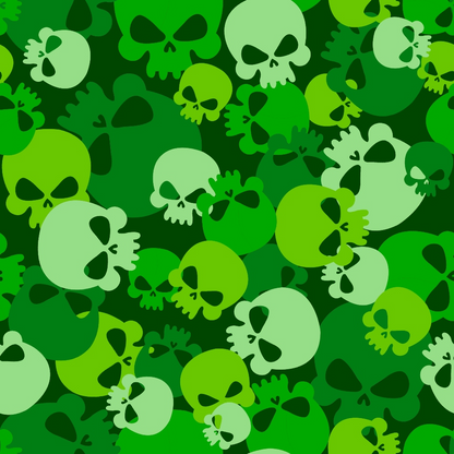 Skull Camouflage Pattern 6 Quilting Cotton Fabric