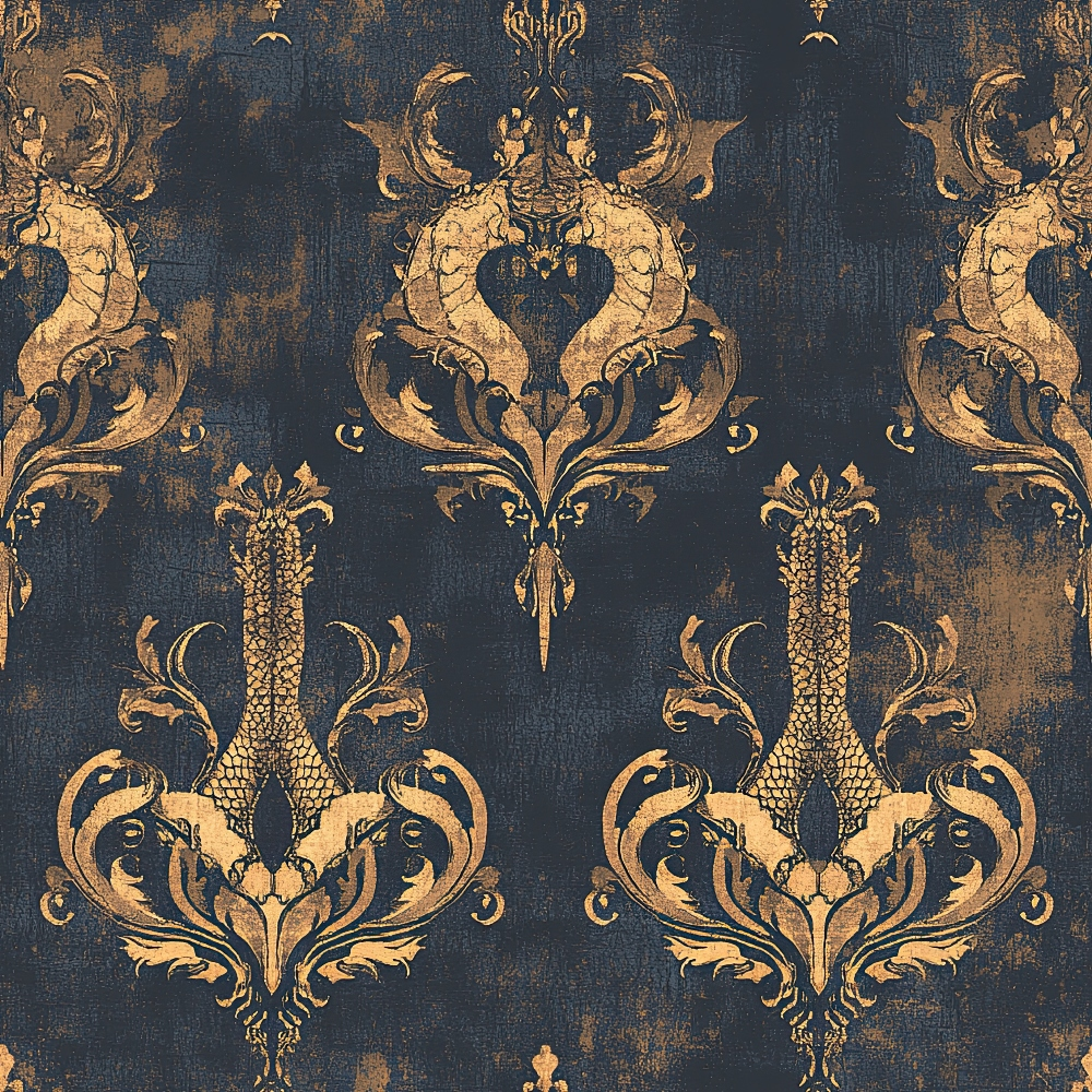 Draconian Royale Pattern 6 Quilting Cotton Fabric