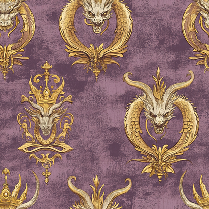 Draconian Royale Pattern 15 Quilting Cotton Fabric