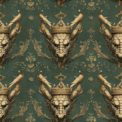 Draconian Royale Pattern 16 Quilting Cotton Fabric