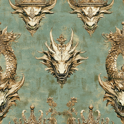 Draconian Royale Pattern 18 Quilting Cotton Fabric