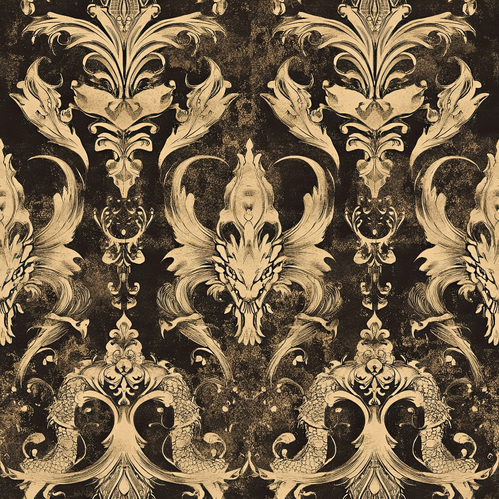 Draconian Royale Pattern 19 Quilting Cotton Fabric
