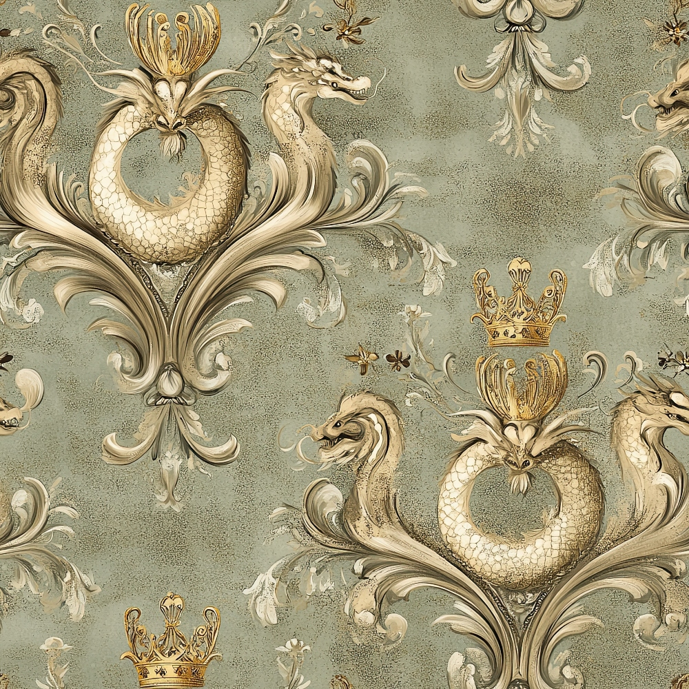 Draconian Royale Pattern 31 Quilting Cotton Fabric
