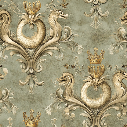 Draconian Royale Pattern 31 Quilting Cotton Fabric