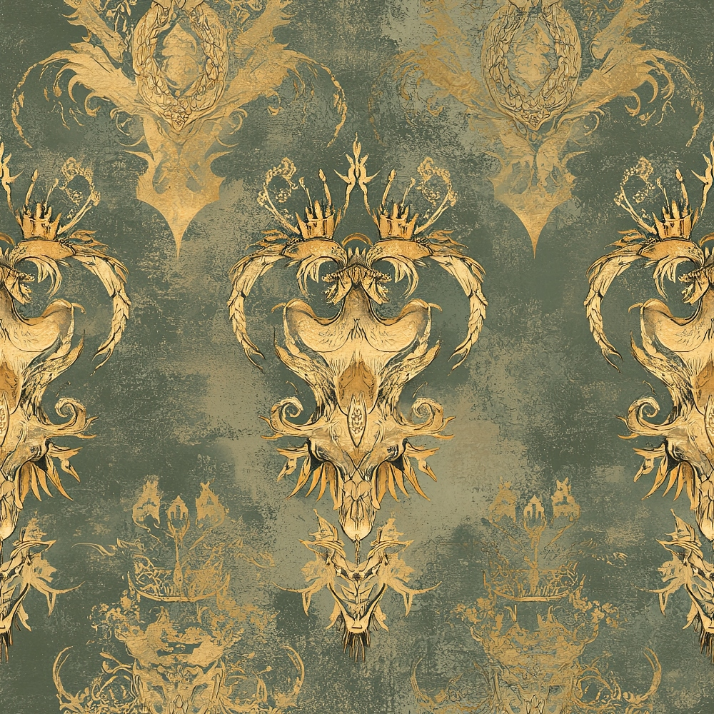 Draconian Royale Pattern 32 Quilting Cotton Fabric