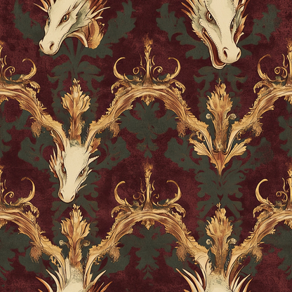 Draconian Royale Pattern 46 Quilting Cotton Fabric