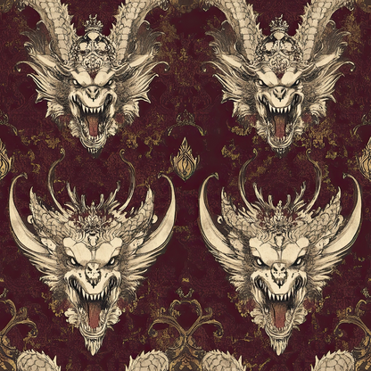 Draconian Royale Pattern 54 Quilting Cotton Fabric