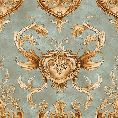 Draconian Royale Pattern 56 Quilting Cotton Fabric