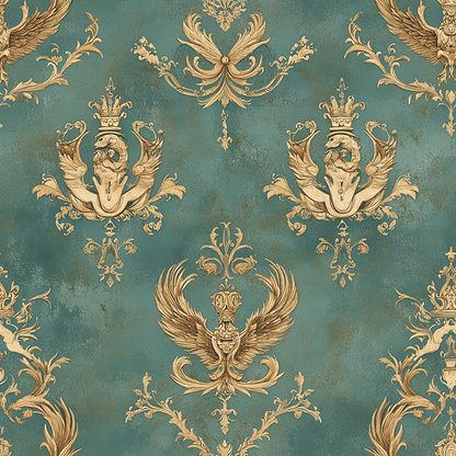 Draconian Royale Pattern 62 Quilting Cotton Fabric
