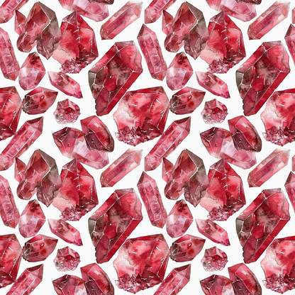 Garnet Gemstones Pattern 1 Quilting Cotton Fabric