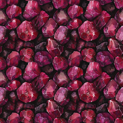 Garnet Gemstones Pattern 2 Quilting Cotton Fabric