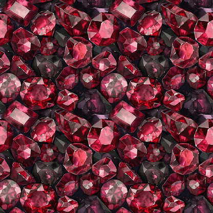Garnet Gemstones Pattern 4 Quilting Cotton Fabric