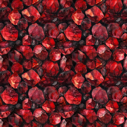 Garnet Gemstones Pattern 5 Quilting Cotton Fabric