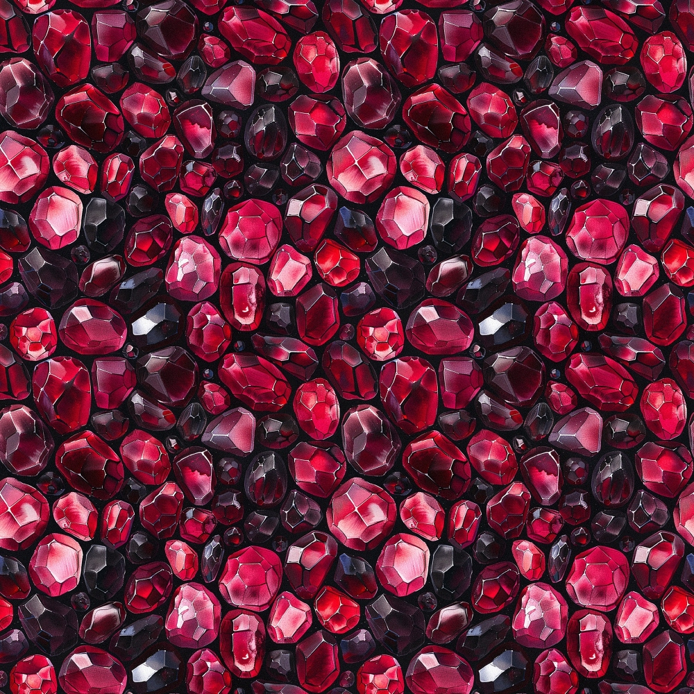 Garnet Gemstones Pattern 6 Quilting Cotton Fabric