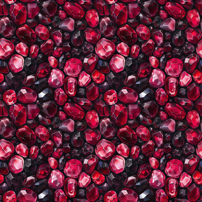 Garnet Gemstones Pattern 6 Quilting Cotton Fabric
