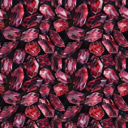 Garnet Gemstones Pattern 9 Quilting Cotton Fabric