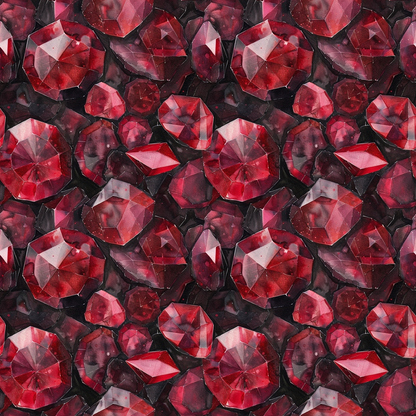Garnet Gemstones Pattern 10 Quilting Cotton Fabric