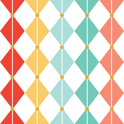 Retro Christmas Pattern 2 Quilting Cotton Fabric