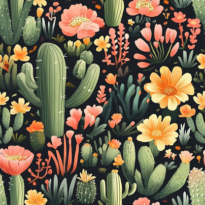 Cactus Gardens Pattern 18 Quilting Cotton Fabric