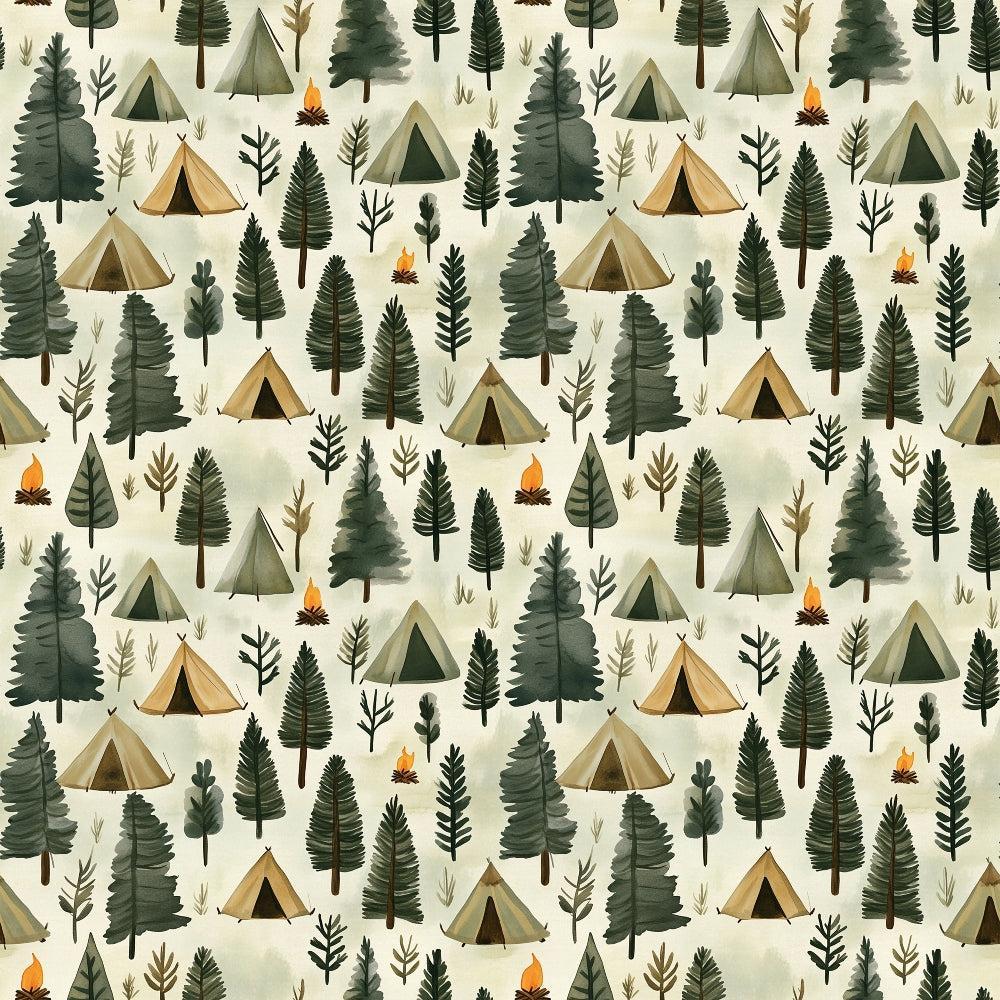 Camping in the Forest Pattern 1 Quilting Cotton Fabric