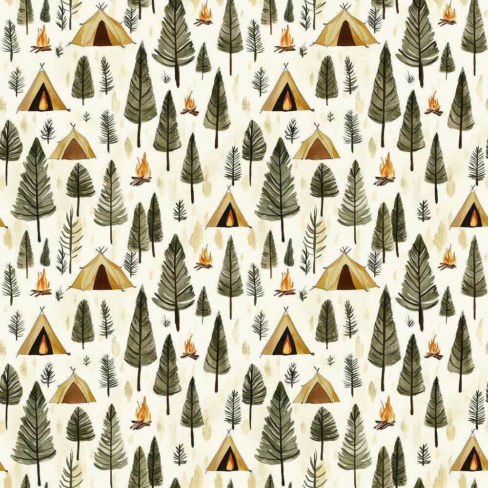 Camping in the Forest Pattern 3 Quilting Cotton Fabric