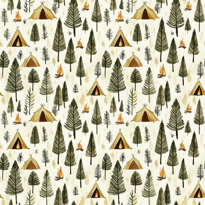 Camping in the Forest Pattern 3 Quilting Cotton Fabric