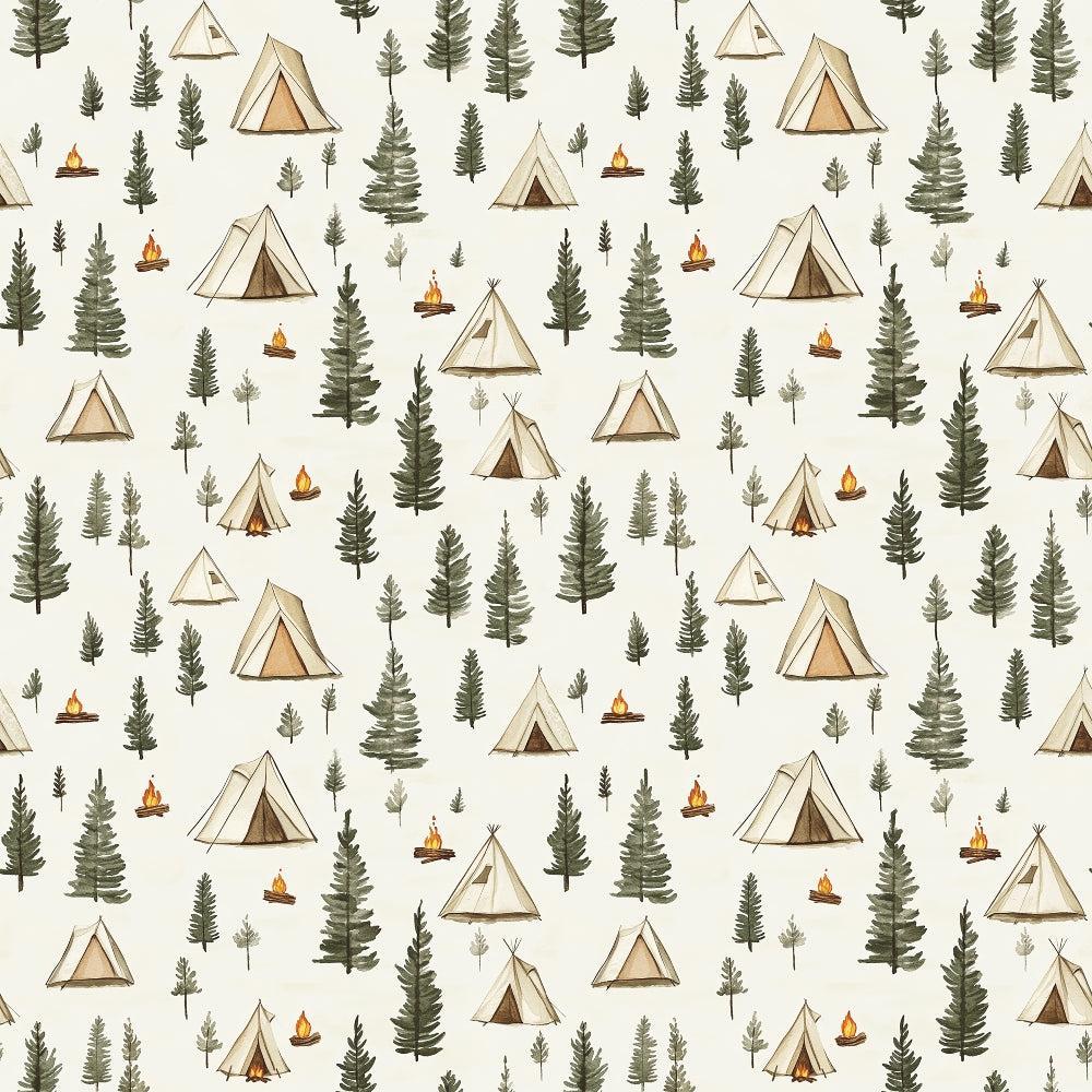 Camping in the Forest Pattern 4 Quilting Cotton Fabric