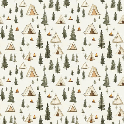 Camping in the Forest Pattern 4 Quilting Cotton Fabric