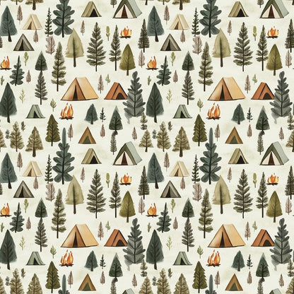 Camping in the Forest Pattern 5 Quilting Cotton Fabric