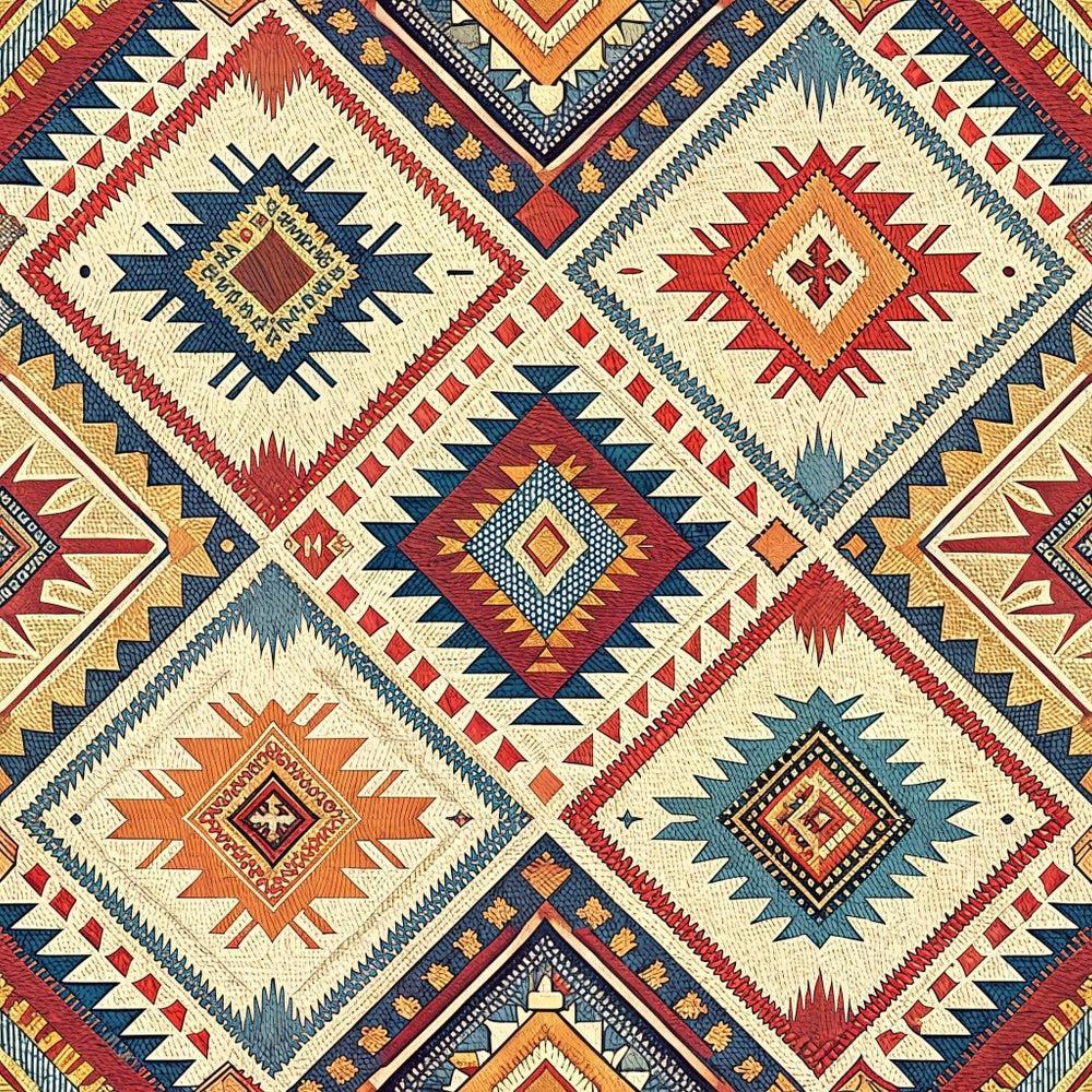 Turkish Kilim Pattern 4 Quilting Cotton Fabric