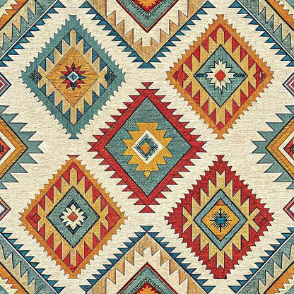 Turkish Kilim Pattern 5 Quilting Cotton Fabric