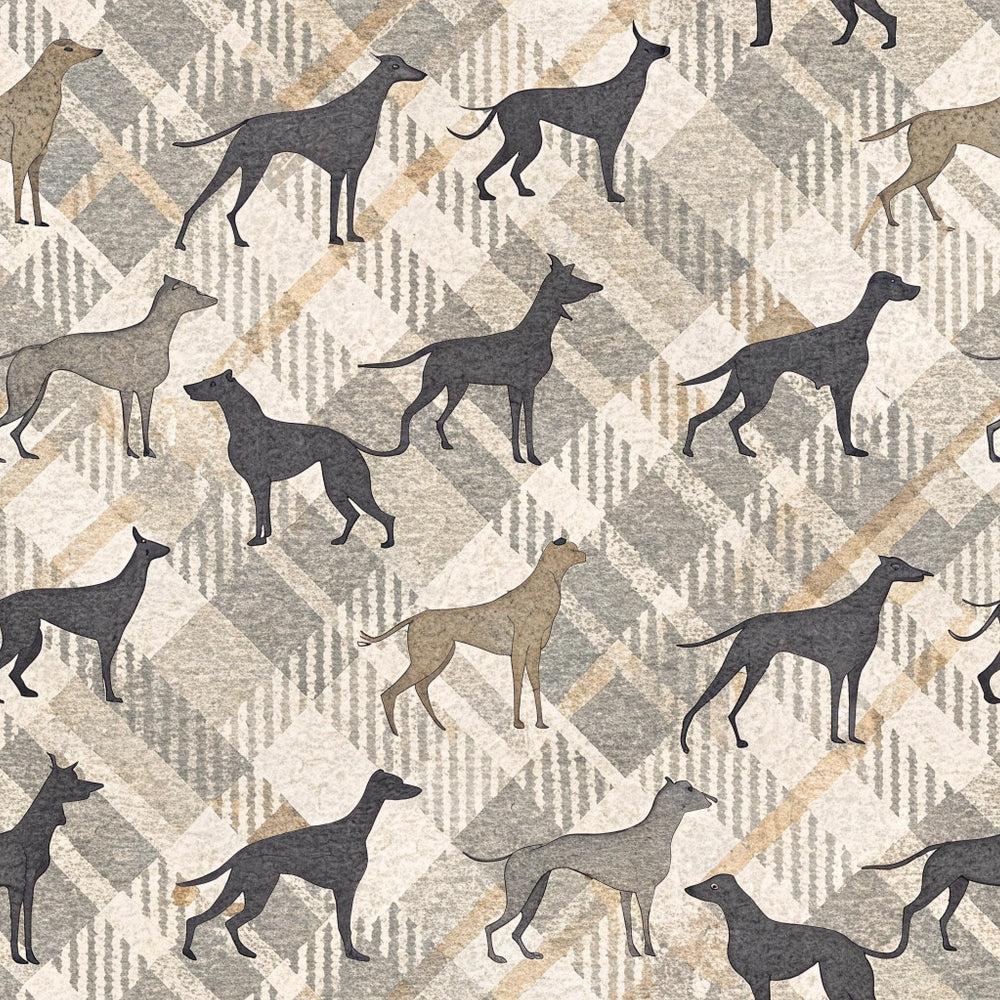 Neutral Houndstooth Pattern 6 Quilting Cotton Fabric