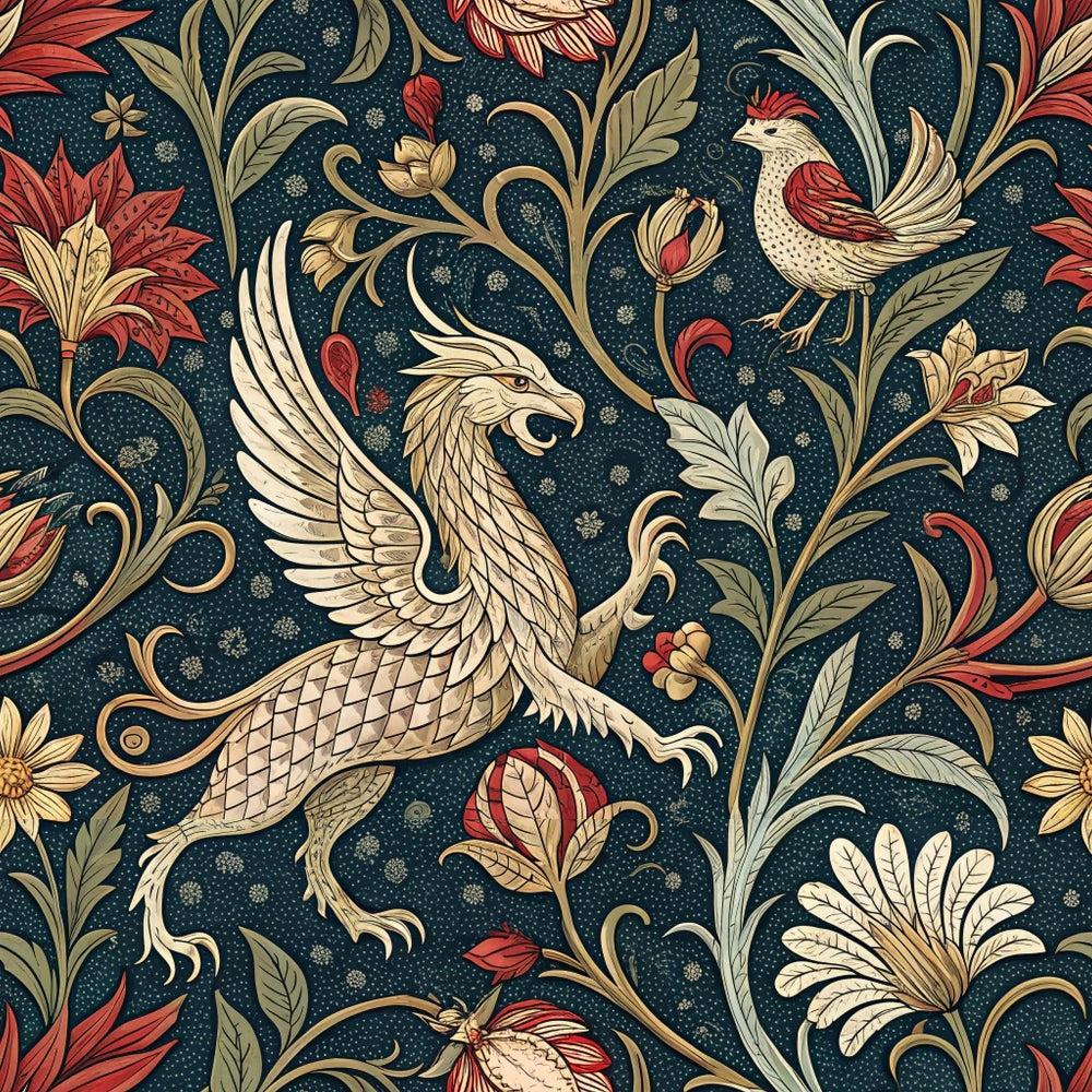 Medieval Tapestry Pattern 4 Quilting Cotton Fabric