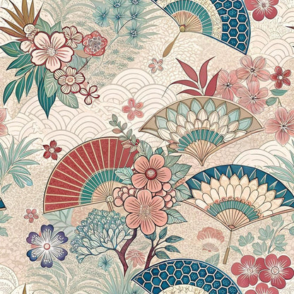 Japanese Kimono Pattern 7 Quilting Cotton Fabric