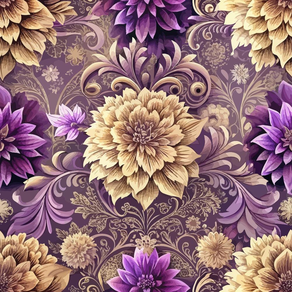 Baroque Florals Pattern 301 Quilting Cotton Fabric
