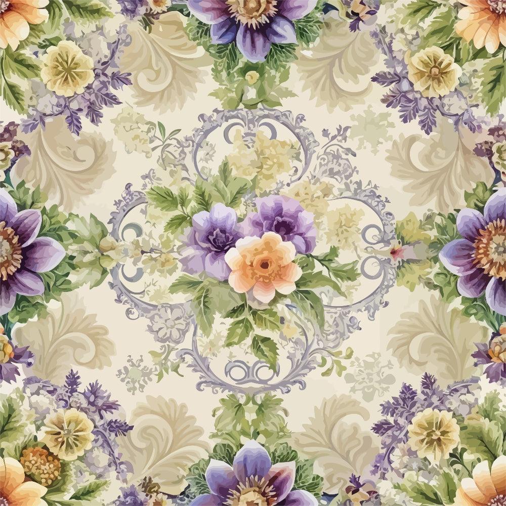Baroque Florals Pattern 92 Quilting Cotton Fabric