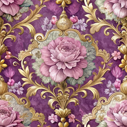 Baroque Florals Pattern 42 Quilting Cotton Fabric